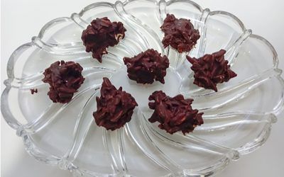 Dulces de chocolate y almendras