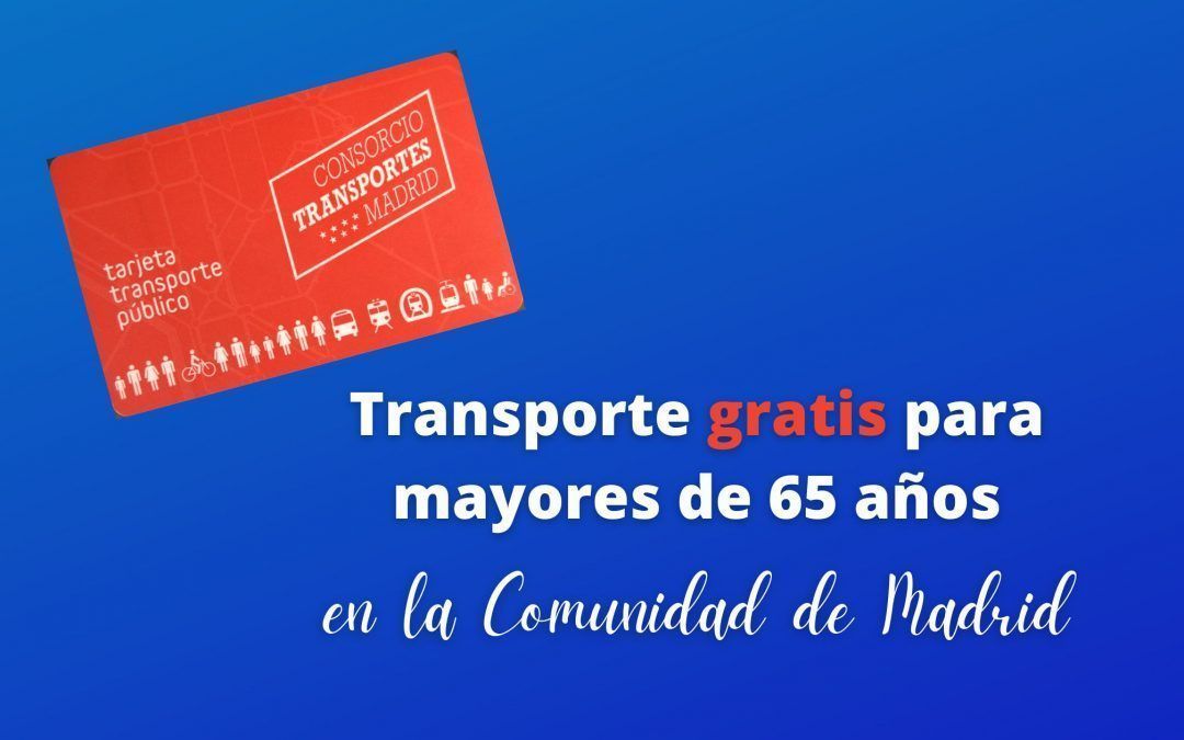 Transporte gratis para mayores de 65 años