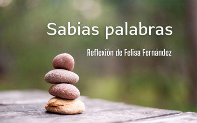 Sabias palabras. Reflexión de Felisa Fernández
