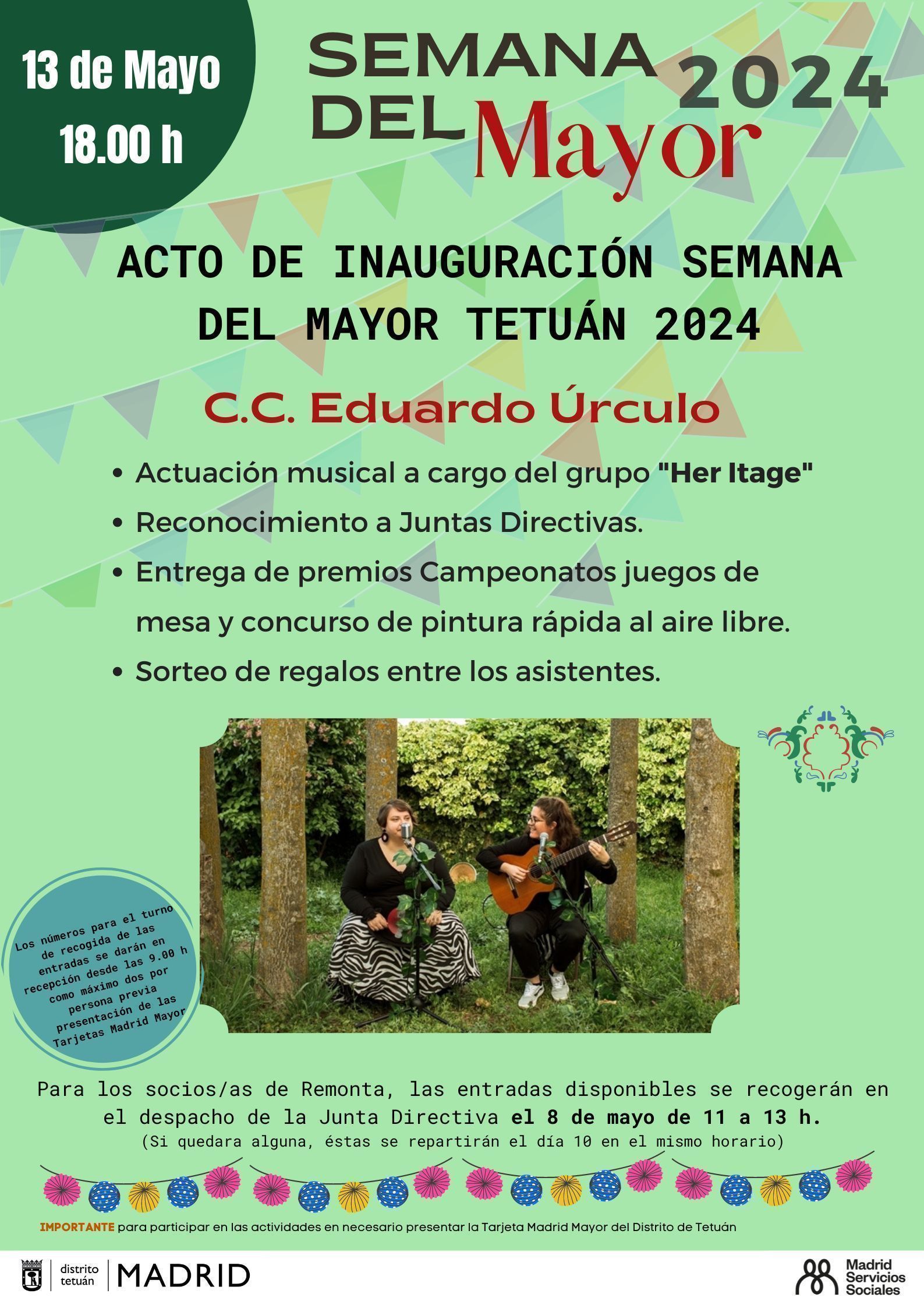 Acto inauguración Semana del Mayor Tetuán 2024