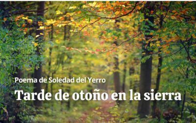 Tarde de otoño en la sierra. Poema de Soledad del Yerro