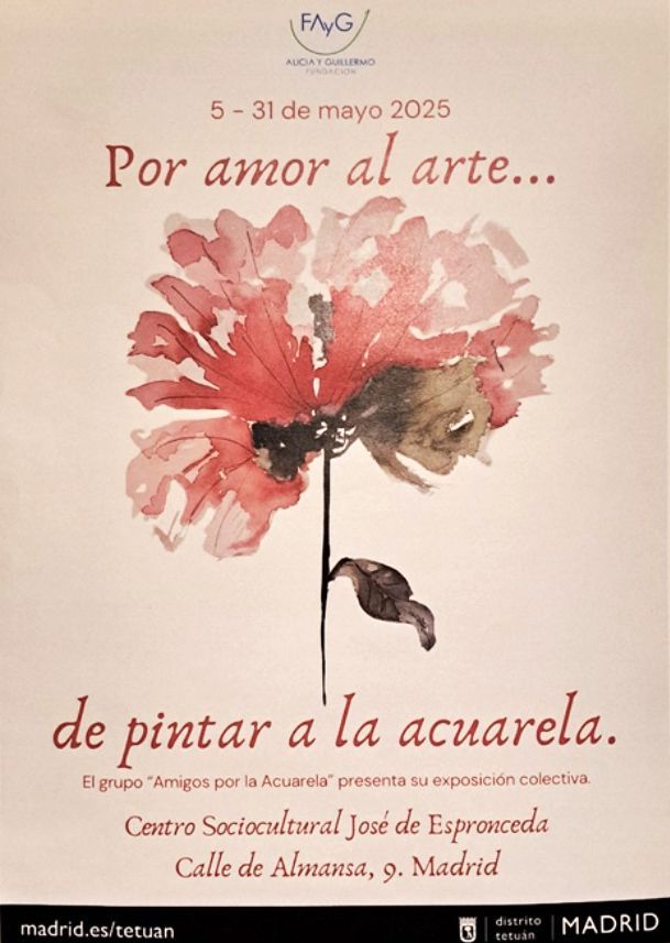 cartel acuarela