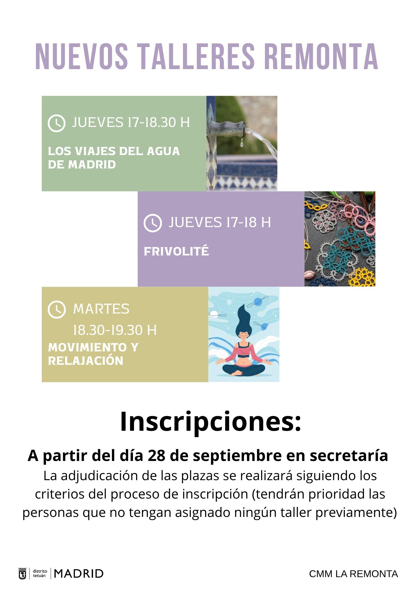 Nuevos talleres